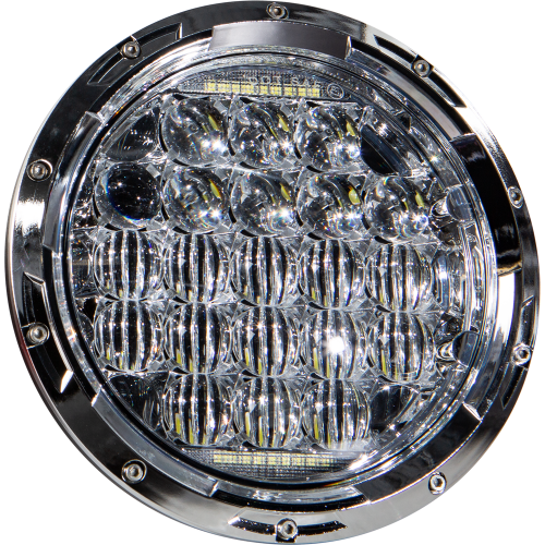 PartzBiz HD: 4415220-Harddrive CREE LED DRL Headlight 7" 105W 6000k White Angel Eyes Harley 94-Up