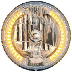 PartzBiz HD DS20012221 - Headwinds Chrome 7" Headlamp Halogen Headlight w/ Snake Eye Turn Signals Harley 2001-2221 20012221 8-9724LEDWTCMA PartzBiz HD DS20012221 - Headwinds Chrome 7" Headlamp Halogen Headlight w/ Snake Eye Turn Signals Harley 2001-2221 20012221 8-9724LEDWTCMA