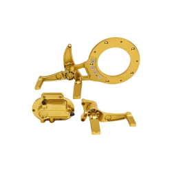 PartzBiz HD DS16230593 - HHI Dominator Mid Control Conversion Kit MCK-FH21GS-FK Harley 21-23 FLH/T Gold | MCK-FH21GS-FK