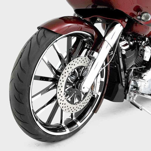 PartzBiz HD: 4414916-HHI Hawg Halters Bomber Chrome 49mm Dual Disc ABS Lower Fork Legs Harley 14-up PartzBiz HD: 4414916-HHI Hawg Halters Bomber Chrome 49mm Dual Disc ABS Lower Fork Legs Harley 14-up