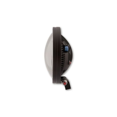 PartzBiz HD: 4414876-Highsider Black 7" LED Adaptive Headlight Tilt Tech R-1 Bottom Mount 223-257 