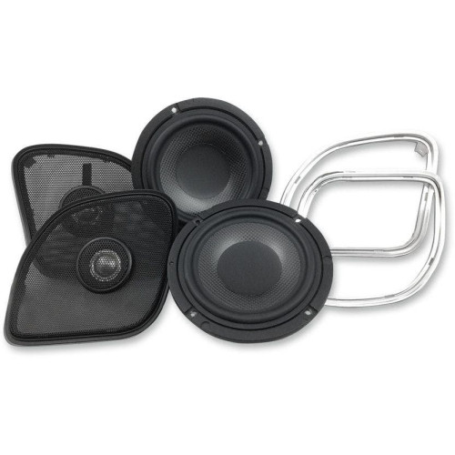 PartzBiz HD: 4414837-Hogtunes 200 Watt 4 Ohm Wild Boar Fairing Speakers for Harley 15-17 FLTRX | WBC 1654RG