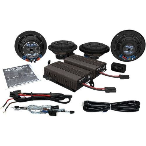PartzBiz HD: 4414767-Hogtunes Wild Boar 600 Watt Front / Rear Speaker Kit 14-19 Harley Ultra CVO upgrade sound system 4405-0545 44050545 PartzBiz HD: 4414767-Hogtunes Wild Boar 600 Watt Front / Rear Speaker Kit 14-19 Harley Ultra CVO upgrade sound system 4405-0545 44050545