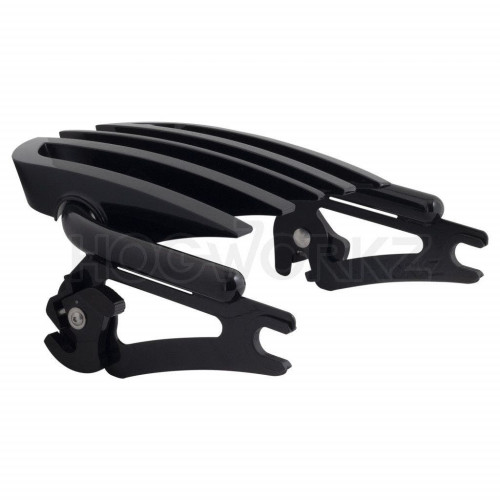 PartzBiz HD: 4414733-Hogworkz Black Detachable Stealth B2 Luggage Rack Harley Touring 09-Up PartzBiz HD: 4414733-Hogworkz Black Detachable Stealth B2 Luggage Rack Harley Touring 09-Up