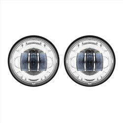 PartzBiz HD HW195001-HW195203 - Hogworkz Chrome 7 ” ไฟหน้า LED สไตล์ Harley Daymaker พร้อมไฟส่องทางเสริม PartzBiz HD HW195001-HW195203 - Hogworkz Chrome 7 ” ไฟหน้า LED สไตล์ Harley Daymaker พร้อมไฟส่องทางเสริม