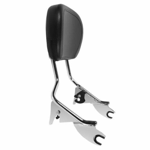 PartzBiz HD: 4414690-Hogworkz Chrome ที่ถอดออกได้ Tall Boy Sissy Bar พนักพิง Harley Touring '09-'18