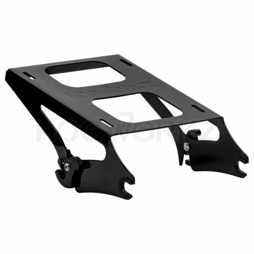 PartzBiz HD: 4414661-Hogworkz Harley Touring '09-'17 Black Detachable Two-Up Tour Pack Pak Mount | HW157116