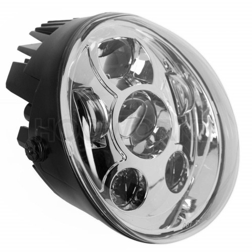 PartzBiz HD: 4414640-Hogworkz HW195210 Chrome V-Rod '02-'17 Replacement LED Headlight PartzBiz HD: 4414640-Hogworkz HW195210 Chrome V-Rod '02-'17 Replacement LED Headlight