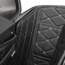 PartzBiz HD HW301030 - Hogworkz Standard Saddlebag Liners Black w/ Silver Stitching Harley Touring 14-Up PartzBiz HD HW301030 - Hogworkz Standard Saddlebag Liners Black w/ Silver Stitching Harley Touring 14-Up