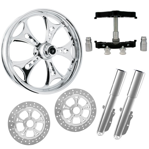 PartzBiz HD: 4414568-Holeshot Chrome 23 ” ยางล้อ Dual Rotors คราด Triple Trees Lowers & Sliders | HOLESHOT-DUAL-CHR-KIT-PCKG PartzBiz HD: 4414568-Holeshot Chrome 23 ” ยางล้อ Dual Rotors คราด Triple Trees Lowers & Sliders | HOLESHOT-DUAL-CHR-KIT-PCKG