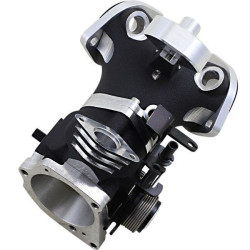 PartzBiz HD DS10220242 - Horsepower Inc 51mm Throttle Body 1.66" Intake Stock Fit Harley Twin Cam 01-05 1022-0235 10220235 HPI-58D6-18 electra road street glide king narrow super wide dyna softail night train heritage fat boy bob slim best for upgrade efi