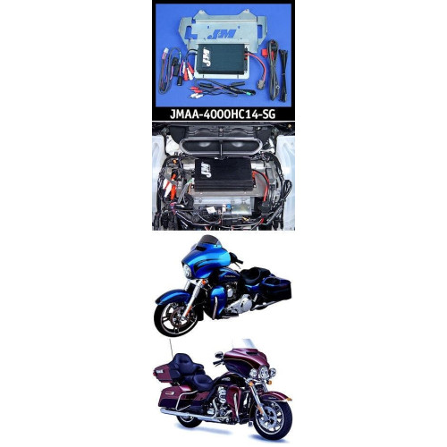 PartzBiz HD: 4414427-J&M JMAA-4000HC14-SG Performance Series 4-CH 400w Amp Kit 14-19 Harley FLHX Street Glide 4-Speakers Bagger Dresser Touring | เจเอ็มเอเอ-3600HC14-SG PartzBiz HD: 4414427-J&M JMAA-4000HC14-SG Performance Series 4-CH 400w Amp Kit 14-19 Harley FLHX Street Glide 4-Speakers Bagger Dresser Touring | เจเอ็มเอเอ-3600HC14-SG