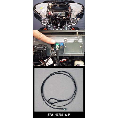 PartzBiz HD: 4414391-J&M FPA-HCFM14-P FLEXPOWER In-Fairing AM/FM/WB Antenna Harley 14-18 Ultra Street Glide