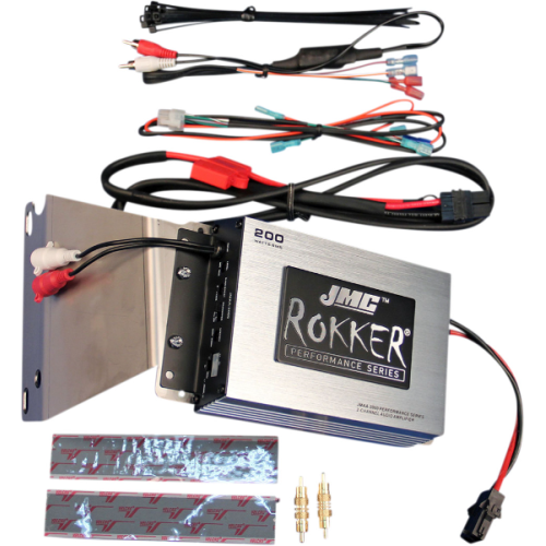 PartzBiz HD: 4414394-J&M JMC ROKKER 200 W 2-Channel Amplifier Kit Harley Road Glide 98-13 PartzBiz HD: 4414394-J&M JMC ROKKER 200 W 2-Channel Amplifier Kit Harley Road Glide 98-13