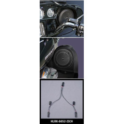 PartzBiz HD HLRK-6652-ISCH - J&M ROKKER XT Upper-Lower Fairing Speaker In-Series Wire Harness for 2014 Harley | HLRK-6652-ISCH