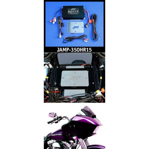 PartzBiz HD: 4414383-J&M ROKKER XXR 350 Watt 2-Channel Amplifier Kit 15-16 Harley Road Glide FLTR/X | JAMP-350HR15 4405-0403 217030 94-1357 Bagger Touring Dresser Road Glide Special Ultra