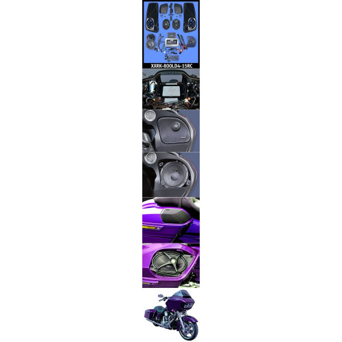 PartzBiz HD: 4414352-J&M Rokker XXR Extreme 800w ลำโพง 4 ตัวพร้อมฝาปิดและชุดแอมป์ 15-20 Harley FLTR XXRK-800LD4-15RC ดีที่สุดสำหรับ davidson ลำโพงระบบอัพเกรดเสียง PartzBiz HD: 4414352-J&M Rokker XXR Extreme 800w ลำโพง 4 ตัวพร้อมฝาปิดและชุดแอมป์ 15-20 Harley FLTR XXRK-800LD4-15RC ดีที่สุดสำหรับ davidson ลำโพงระบบอัพเกรดเสียง