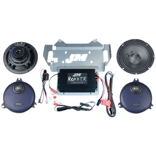 PartzBiz HD: 4414330-J&M Stage-5 Rokker® XXR 400w 2 Channel Amp Speaker Kit Harley Batwing 14-20 PartzBiz HD: 4414330-J&M Stage-5 Rokker® XXR 400w 2 Channel Amp Speaker Kit Harley Batwing 14-20