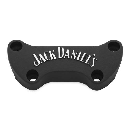 PartzBiz HD: 4414338-Jack Daniels OLD # 7 Wrinkle Black 1” แคลมป์ไรเซอร์แฮนด์สำหรับบาร์ Harley | 106-248