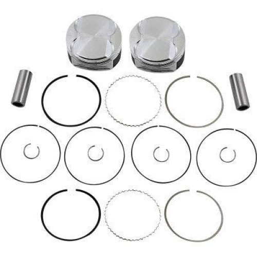 PartzBiz HD: 4414304-JE Pistons 370245 Dish 4.125" 117ci Big Bore Piston Set Harley M8 17-Up best new engine motor performance upgrade forged touring bagger dresser softail dyna motorcycle replacement big bore PartzBiz HD: 4414304-JE Pistons 370245 Dish 4.125" 117ci Big Bore Piston Set Harley M8 17-Up best new engine motor performance upgrade forged touring bagger dresser softail dyna motorcycle replacement big bore