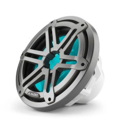 PartzBiz HD JL-M3-10IB-S-Gm-i-4 - JL Audio 10-Inch Marine Subwoofer Driver; Metallic Gray Sport Grille W/RGB LED PartzBiz HD JL-M3-10IB-S-Gm-i-4 - JL Audio 10-Inch Marine Subwoofer Driver; Metallic Gray Sport Grille W/RGB LED