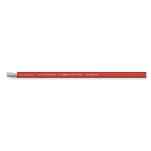 PartzBiz HD: 4414261-JL Audio 100ft Spool of Translucent Red Power Wire; 4 AWG PartzBiz HD: 4414261-JL Audio 100ft Spool of Translucent Red Power Wire; 4 AWG