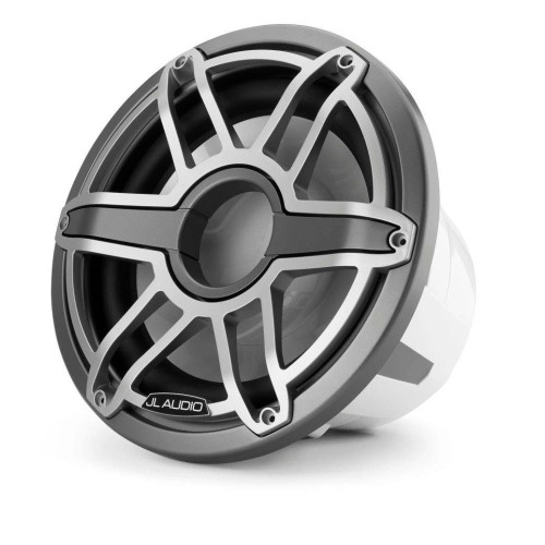 PartzBiz HD: 4414222-JL Audio 12-Inch Marine Subwoofer Driver Gray Metallic Trim Sport Grille; 4?