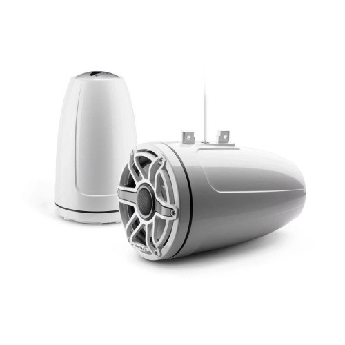 PartzBiz HD: 4414158-JL Audio 8.8-Inch Enclosed Tower Coaxial System Gloss White Enclosure Trim Short Grille