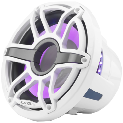 PartzBiz HD JL-M6-10IB-S-GwGw-i-4 - JL Audio M6 10" Marine Subwoofer w/LED Light - Free Air - Gloss White