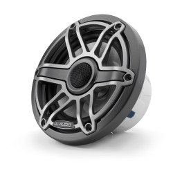 PartzBiz HD JL-M6-650X-S-GmTi - JL Audio M6 6.5 inch Marine Coaxial Speaker Set White Sport Grilles
