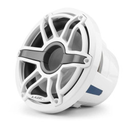 PartzBiz HD JL-M6-10W-S-GwGw-4 - JL Audio M6 Series - 10-inch (250 mm) Marine Subwoofer Driver; Gloss White Trim Ring; Gloss White Sport Grille; 4 Œ©