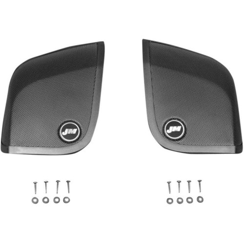 PartzBiz HD: 4414039-J&M Saddlebag Lid Speaker Grill ชุดสำหรับ Harley 14-16 FLH/T Boom Speaker Lids | HGRL-SD14