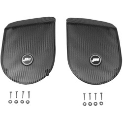 PartzBiz HD HGRL-SD06 - J&M Saddlebag Lid Speaker Grill ชุดสำหรับ Harley 98-13 FLH/T Boom Speaker Lids | HGRL-SD06 PartzBiz HD HGRL-SD06 - J&M Saddlebag Lid Speaker Grill ชุดสำหรับ Harley 98-13 FLH/T Boom Speaker Lids | HGRL-SD06