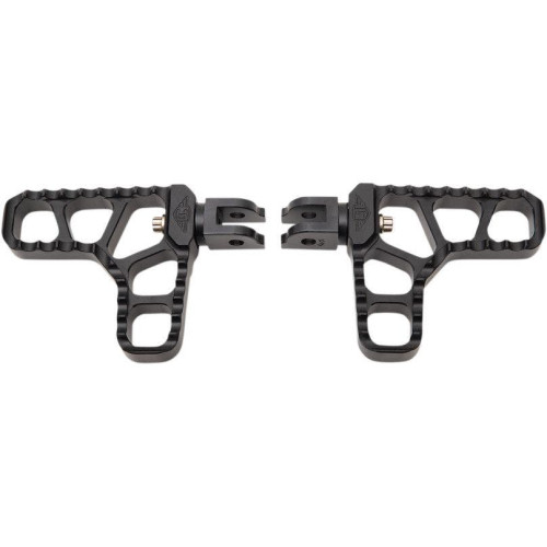 PartzBiz HD: 4414020-Joker Machine 08-62-6B Black Aluminum Serrated Billet Drivers Foot Pegs 18-19 Harley-Davidson Softail Milwaukee Eight M-Eight M8 FL Footpeg Replacement Upgrade