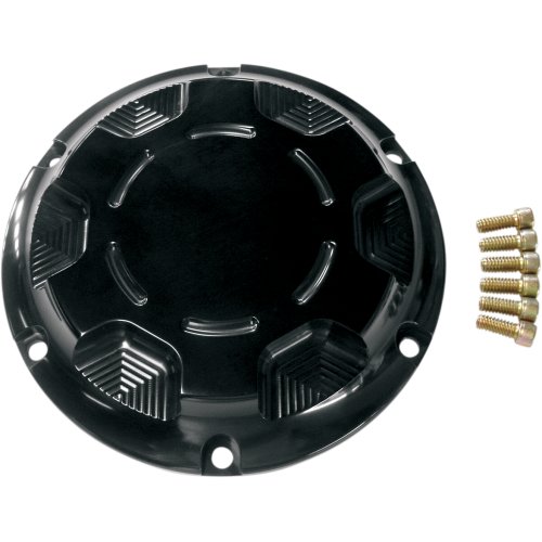 PartzBiz HD: 4413982-ฝาครอบ Joker Machine Black Techno Derby สำหรับ Harley Sportster XL 04-15 | 10-691B PartzBiz HD: 4413982-ฝาครอบ Joker Machine Black Techno Derby สำหรับ Harley Sportster XL 04-15 | 10-691B