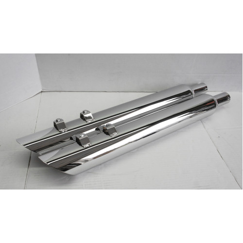 PartzBiz HD: 4413938-ท่อไอเสีย Jones Full Boar Slash Down Slip-On Muffler No Baffle Harley FLH 2017 | JAC31230MC-17