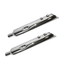 PartzBiz HD JFB-JAC430MCRV134 - ท่อไอเสีย Jones Chrome 4 ”Full Boar Reverse Angle Slip-On 1.75 ” Baffle 95-16 FLH/T Harley Touring PartzBiz HD JFB-JAC430MCRV134 - ท่อไอเสีย Jones Chrome 4 ”Full Boar Reverse Angle Slip-On 1.75 ” Baffle 95-16 FLH/T Harley Touring