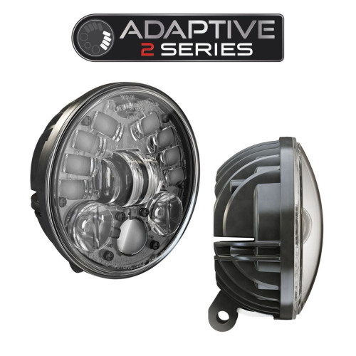 PartzBiz HD: 4413923-JW Speaker 0555111 สีดำ 5.75” Adaptive LED Pedestal Mount Headlight Harley Metric PartzBiz HD: 4413923-JW Speaker 0555111 สีดำ 5.75” Adaptive LED Pedestal Mount Headlight Harley Metric