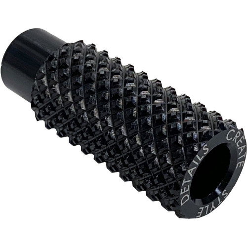 PartzBiz HD: 4413868-Kens Factory KFP-02 Black Next Level Knurled Shifter Peg Harley & Custom