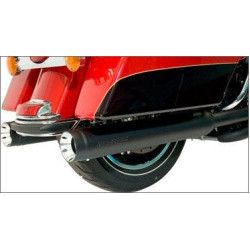 PartzBiz HD DS18010589 - Kerker 147-78226 Stout Slip-On Muffler Black Ceramic Harley Touring 10-16 w/ Dual Exhaust