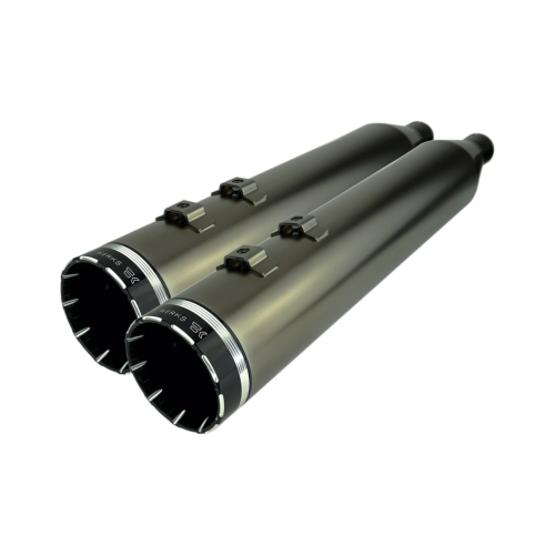 PartzBiz HD: 4413822-Khrome Werks 202650 HP Plus Smoke Chrome Tracer 4.5 Slip-On Mufflers Harley M8 | 202650 PartzBiz HD: 4413822-Khrome Werks 202650 HP Plus Smoke Chrome Tracer 4.5 Slip-On Mufflers Harley M8 | 202650