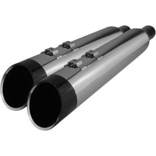 PartzBiz HD: 4413828-Khrome Werks 202765 HP Plus Chrome Edge 4.5" Slip-On Mufflers Harley M8 FLH 17+ | 202765 PartzBiz HD: 4413828-Khrome Werks 202765 HP Plus Chrome Edge 4.5" Slip-On Mufflers Harley M8 FLH 17+ | 202765