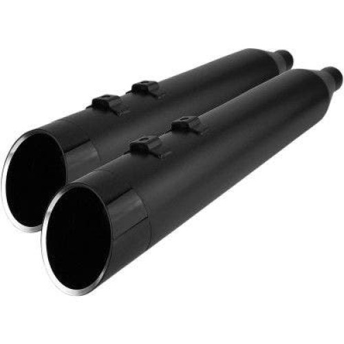 PartzBiz HD: 4413835-Khrome Werks 202885 HP Plus Black Edge 4.5" Slip-On Mufflers Harley M8 FLH 17+ | 202885
