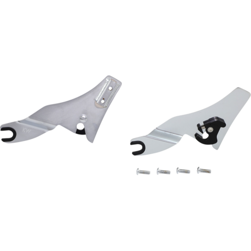 PartzBiz HD: 4413836-Khrome Werks 263770 Chrome Quick Release Side Plates Harley Touring 09-Up