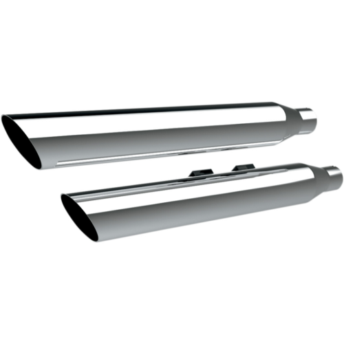 PartzBiz HD: 4413801-Khrome Werks 3" HP-Plus Chrome Slash Down Slip on Mufflers Harley 07-17 FLSTN | 202375 PartzBiz HD: 4413801-Khrome Werks 3" HP-Plus Chrome Slash Down Slip on Mufflers Harley 07-17 FLSTN | 202375