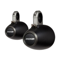 PartzBiz HD DS44050600 - Kicker 12KMTES Black 6.5" Round Empty Speaker Enclosures Clamp On Boat Jeep UTV tube Mount Bar Speakers radio Stereo audio sound system upgrade 6.5 inch utv atv boat waterproof outdoor PartzBiz HD DS44050600 - Kicker 12KMTES Black 6.5" Round Empty Speaker Enclosures Clamp On Boat Jeep UTV tube Mount Bar Speakers radio Stereo audio sound system upgrade 6.5 inch utv atv boat waterproof outdoor