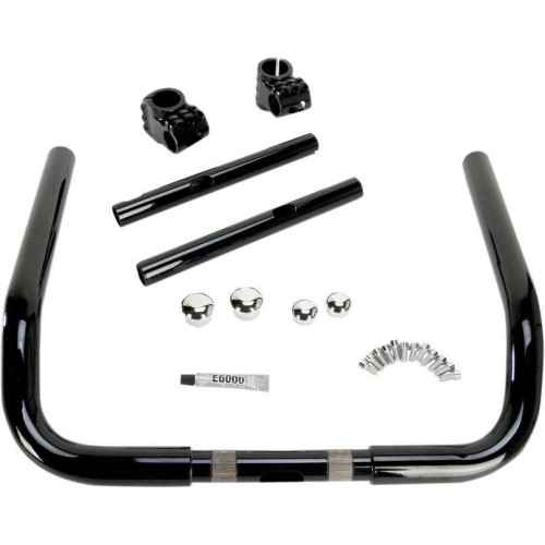 PartzBiz HD: 4413583-Klock Werks Black / Black 14" Klip Hanger Handlebars Ape Hangers 08-18 FLH/X PartzBiz HD: 4413583-Klock Werks Black / Black 14" Klip Hanger Handlebars Ape Hangers 08-18 FLH/X