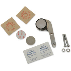 PartzBiz HD DS06360103 - Klock Werks KW05-01-0380-RC Chrome Device Mount Switch Housing Harley 96-Up Patch Adhesive Mount PHONE utv atv MOTORCYCLE CAR 0636-0103 06360103 davidson touring electra road glide street tour king dyna softail sportster xl fxd flh flt