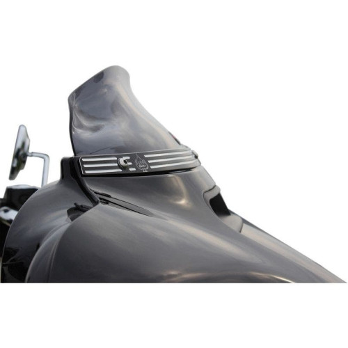 PartzBiz HD: 4413411-Klock Werks Super Low Dark Smoke Flare 4" Windshield for Harley FLH/T 14-23 PartzBiz HD: 4413411-Klock Werks Super Low Dark Smoke Flare 4" Windshield for Harley FLH/T 14-23