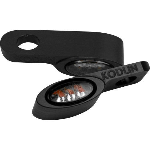 PartzBiz HD: 4413355-Kodlin Black Elypse ไฟเลี้ยว LED สีเหลืองอำพัน Universal 12V Harley & Custom PartzBiz HD: 4413355-Kodlin Black Elypse ไฟเลี้ยว LED สีเหลืองอำพัน Universal 12V Harley & Custom